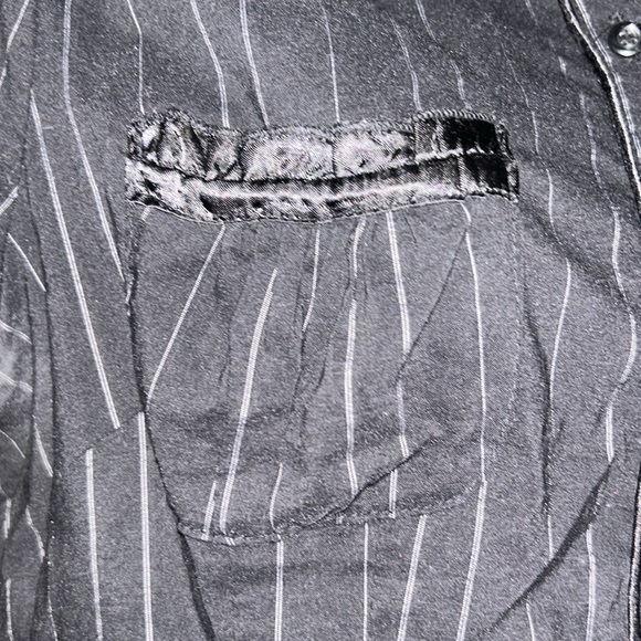 Rampage Button Up Blouse with Silk Accents (Vintage) - Picture 5 of 12